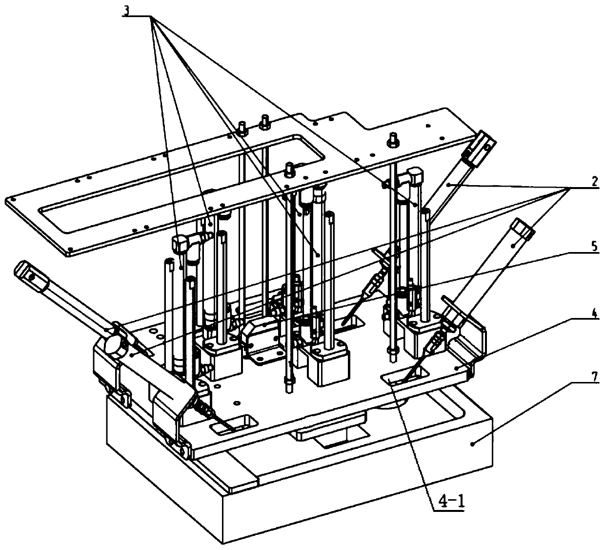 Mechanical arm jig for stably grabbing and assembling pearl wool housing for packaging