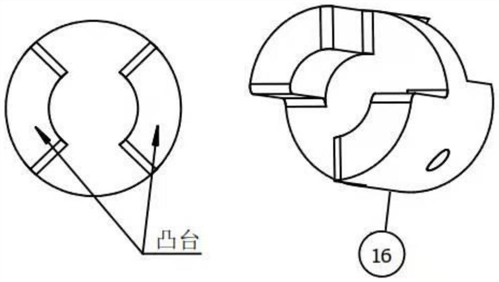 Rail type revolution driving mechanism of bin discharger