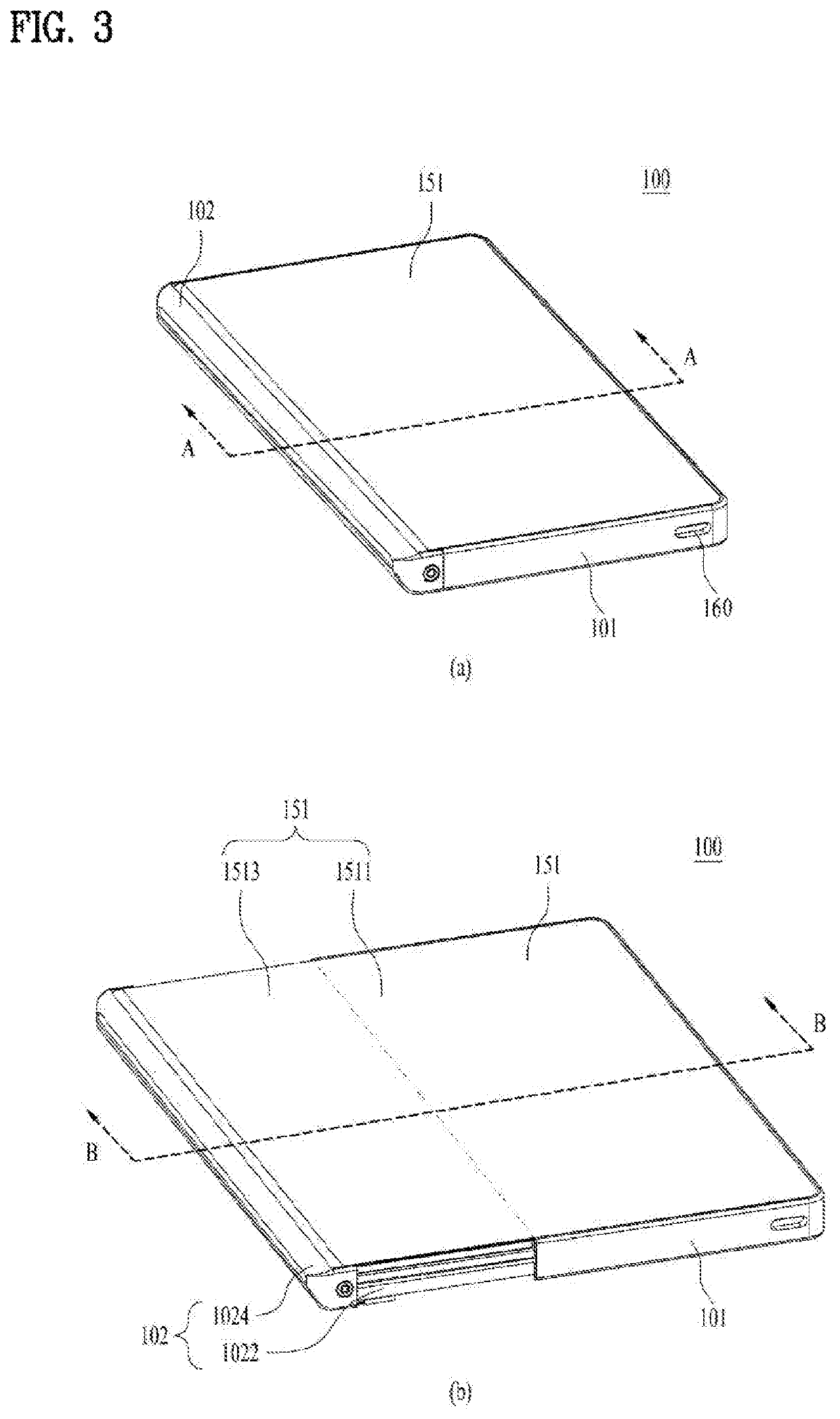 Mobile terminal including flexible display