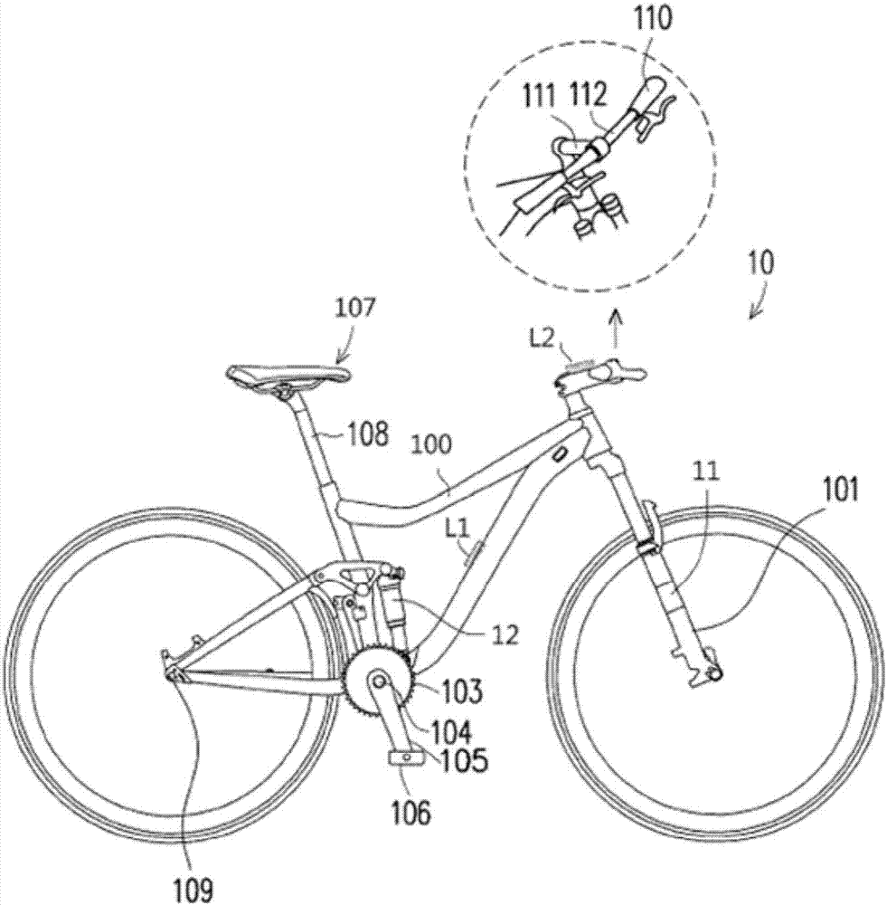 Automatic shock absorber system for bicycle