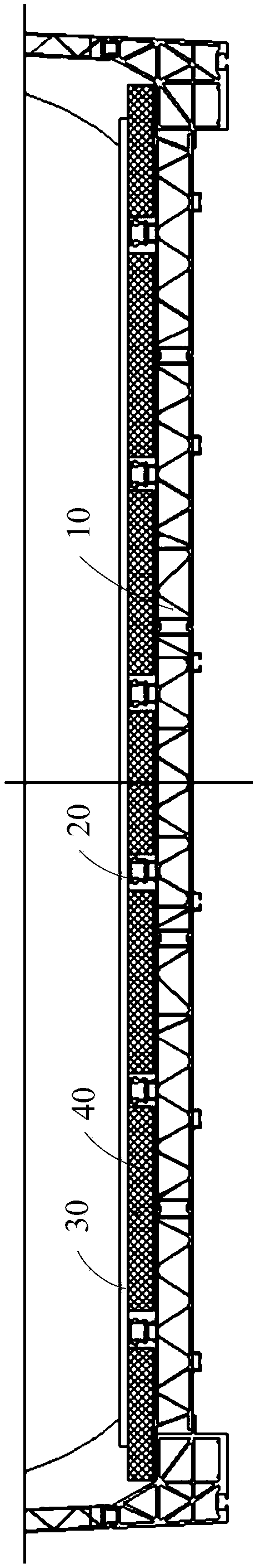 High speed train modular floor and mounting method of modular floor