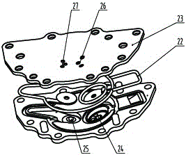 Air entering/draining mechanism for membrane type automobile electric vacuum pump