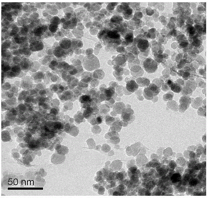Magnetic graphene oxide nanometer compound, preparation method and application thereof