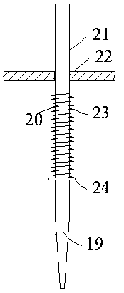 Greening structure of road isolation belt