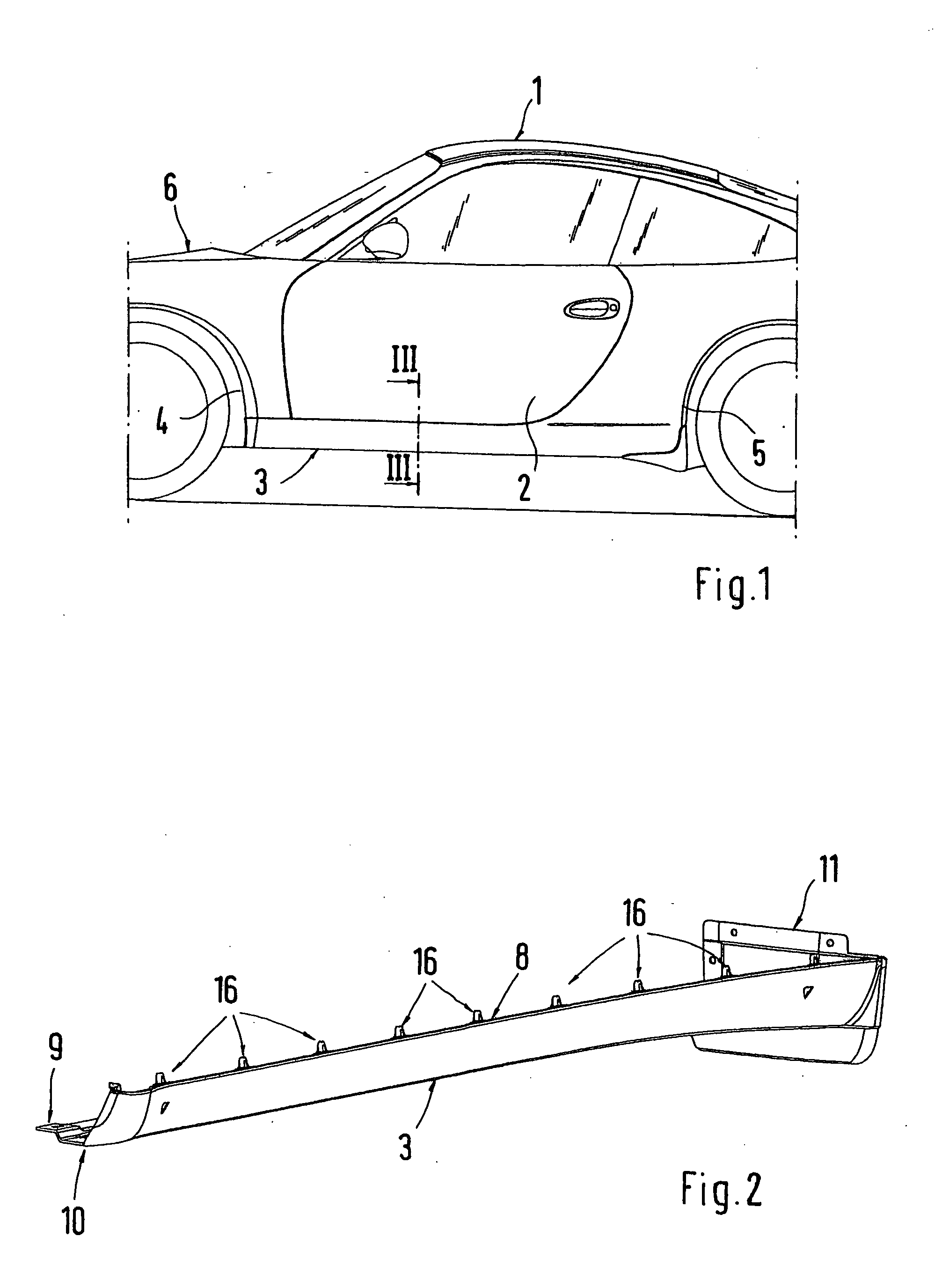 Sill panel for a motor vehicle
