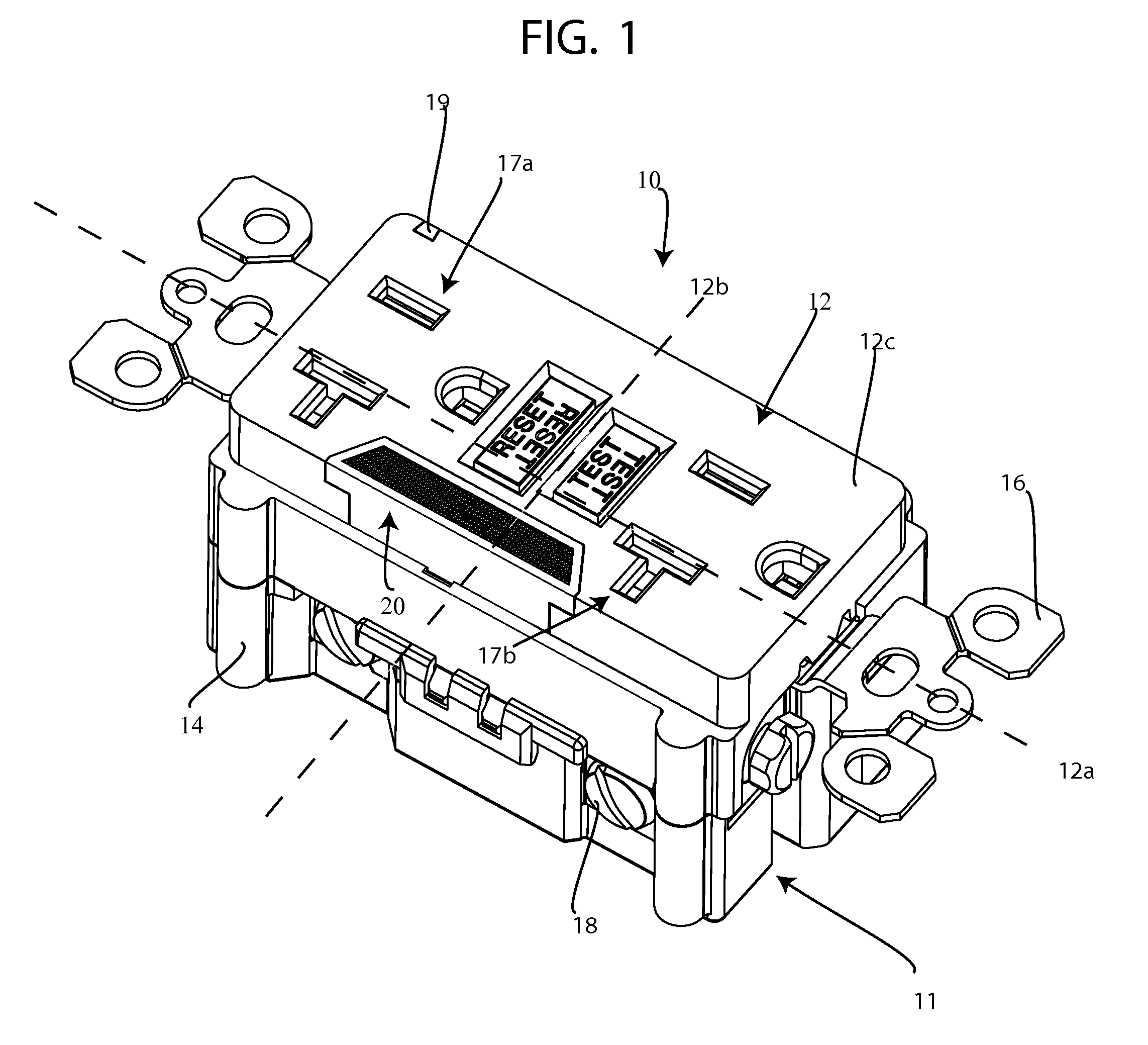 Combination device including a guide light and an electrical component