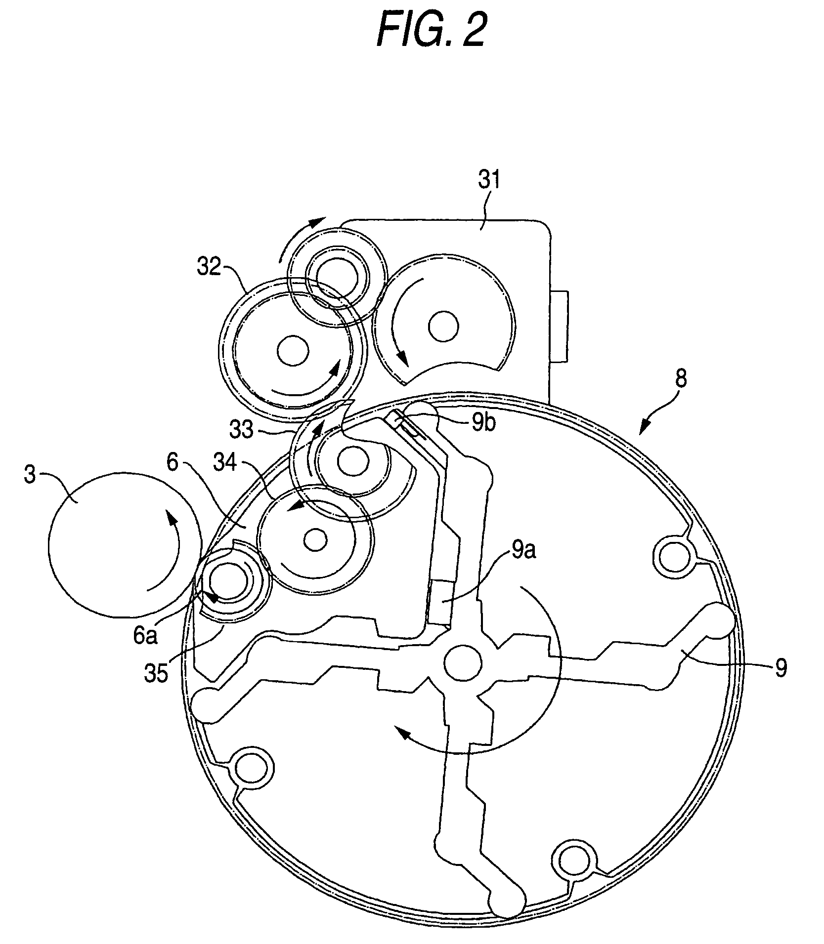 Image forming apparatus with selectively rotated developing roller