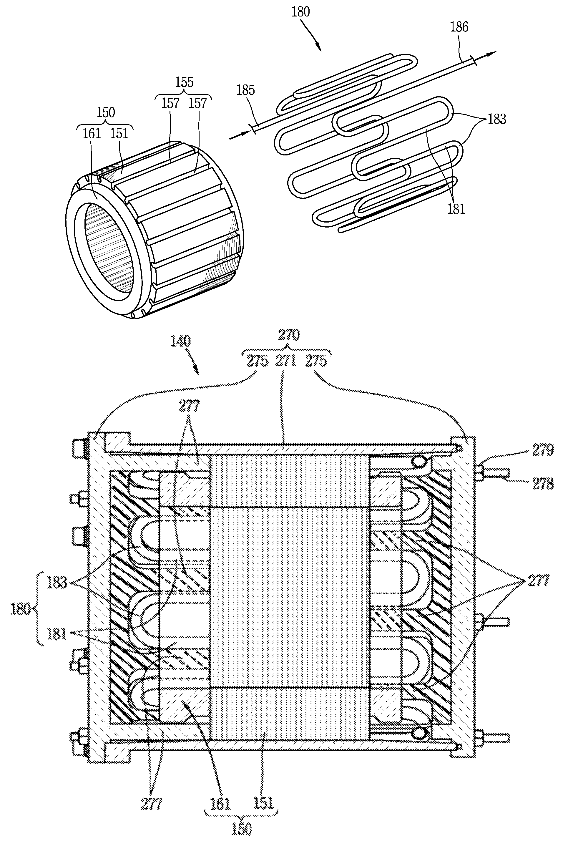 Electric motor and electric vehicle having the same