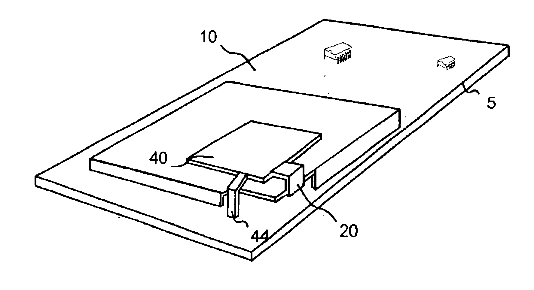 Integrated inverted F antenna and shield can