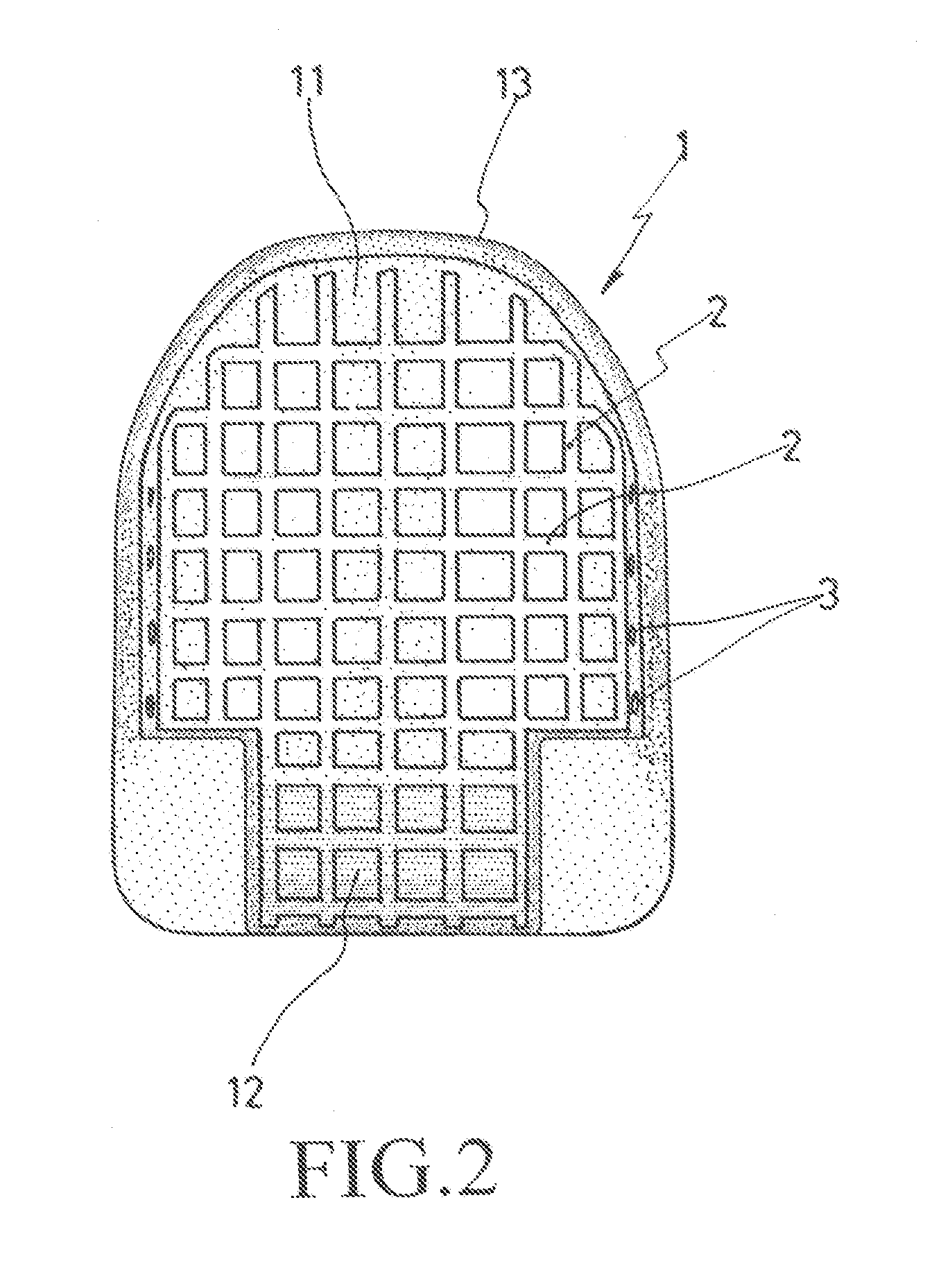 Three-dimensional ventilating pad for backpack