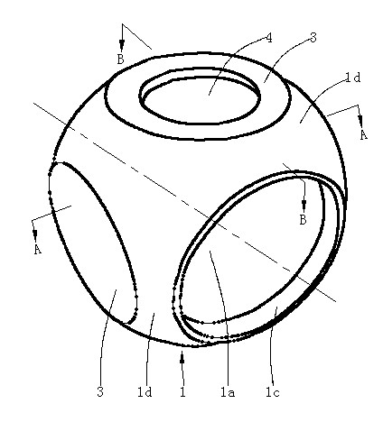 Valve core of ball valve and processing method thereof
