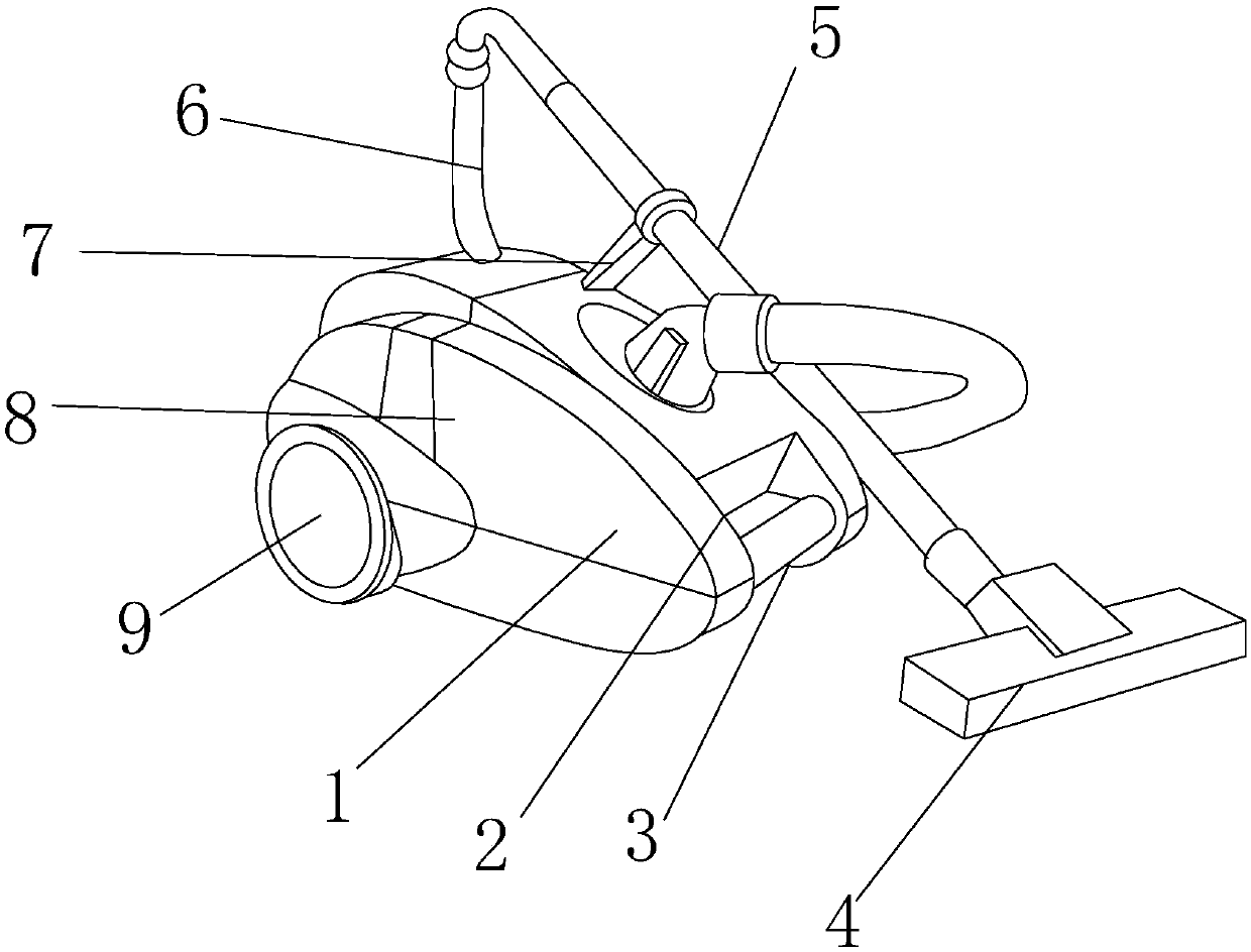 Automatically movable machining environment-friendly dust collection mechanism