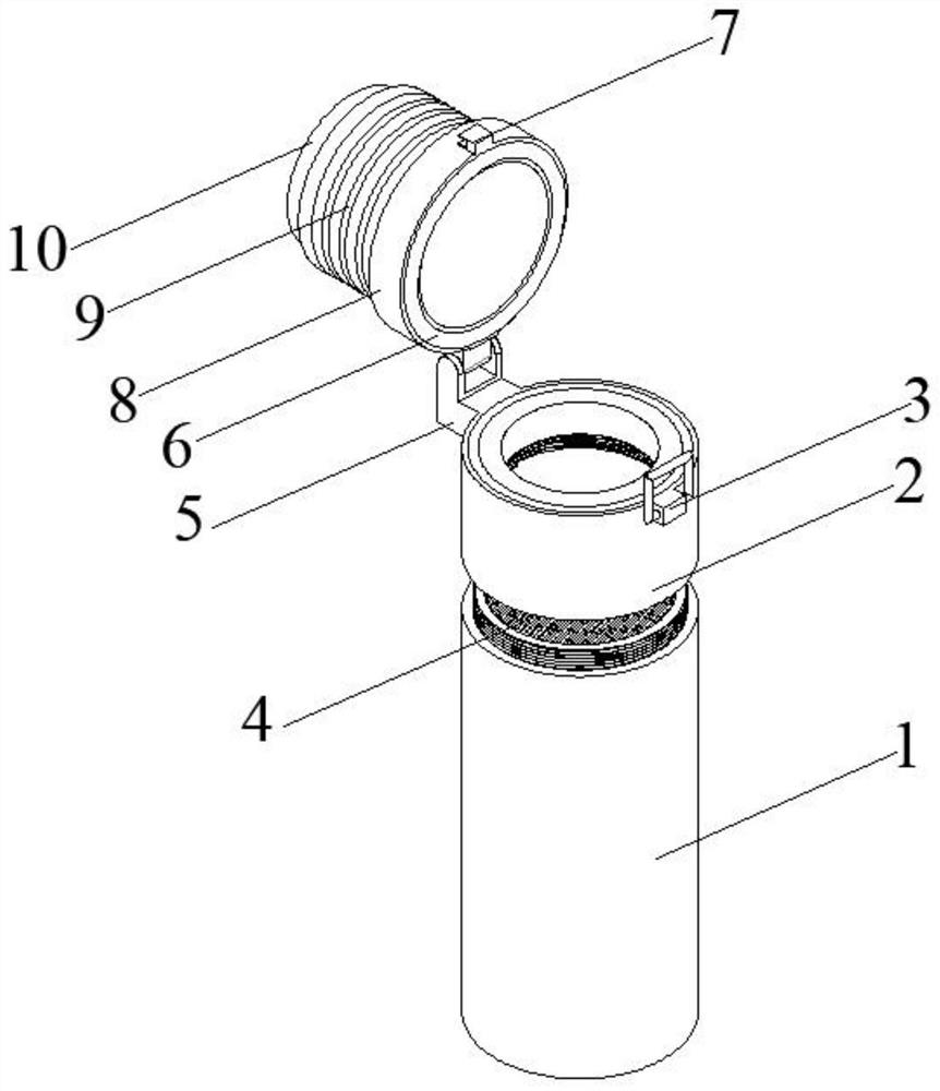 Novel filtering and water purifying cup