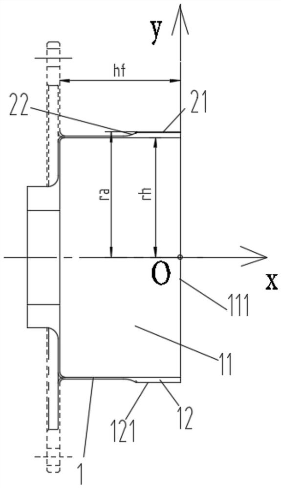 Flexible gear and harmonic reducer suitable for heavy load working condition