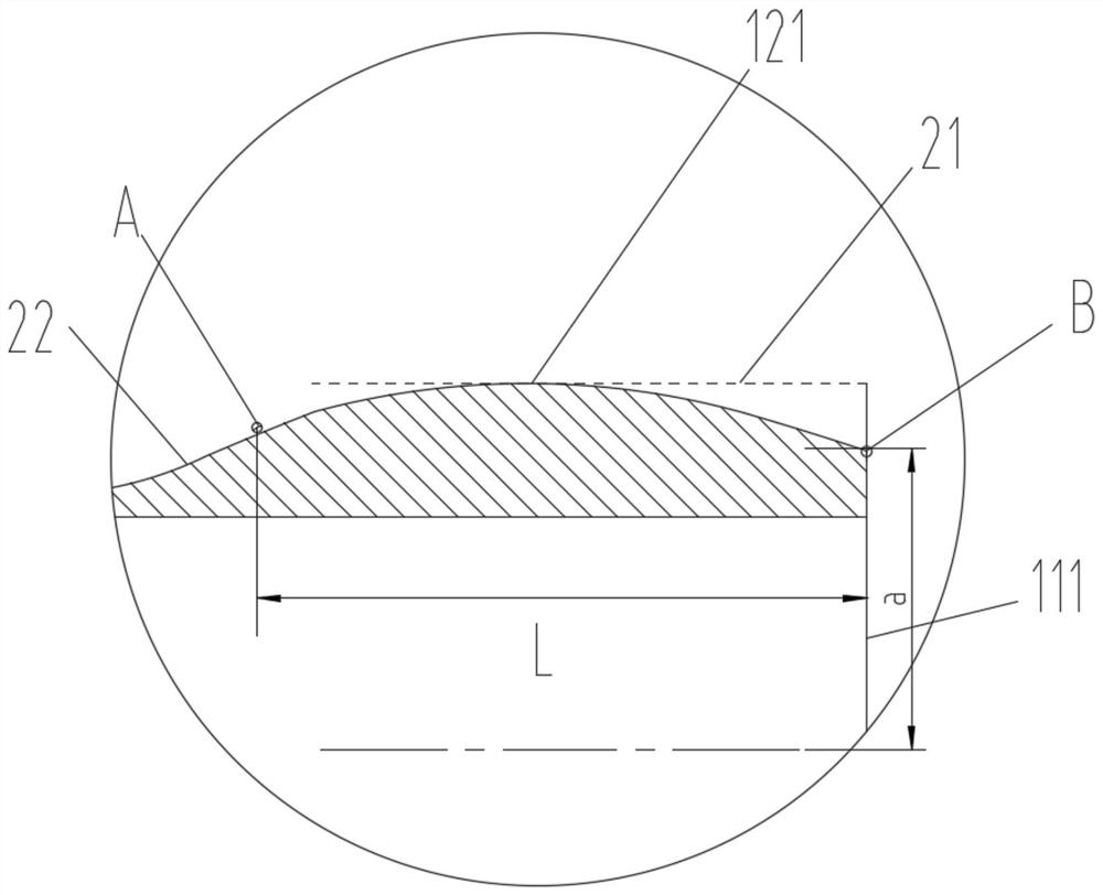 Flexible gear and harmonic reducer suitable for heavy load working condition