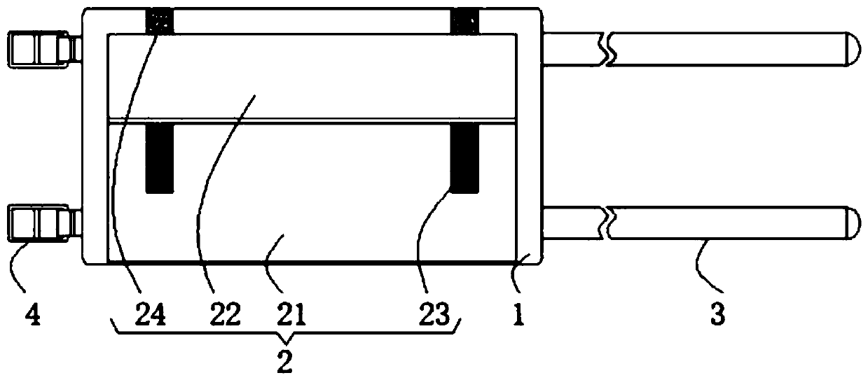 Portable tea leaf collecting device and method for picking in tea mountain