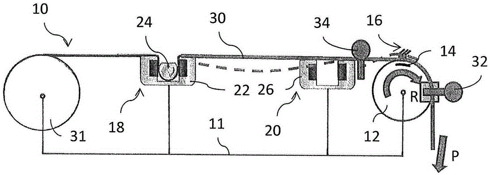 Tensioning device, weaving machine, closing machine and method for tensioning a plurality of warp yarns