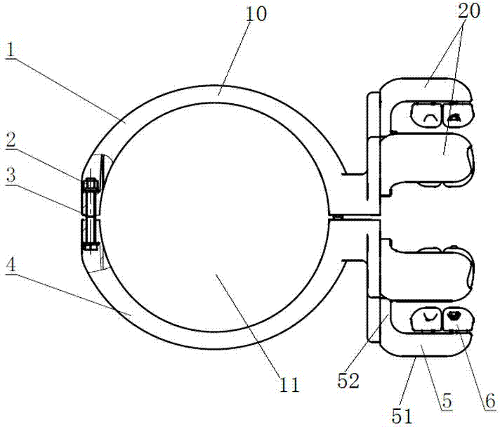 Tubular bus split conductor clamp fitting