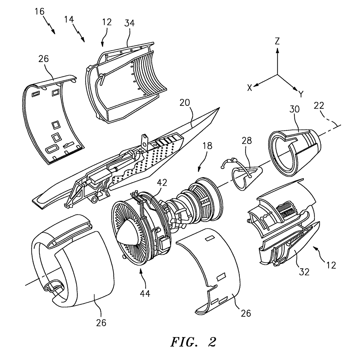 Aerodynamic feature for aft edge portions of thrust reverser lower bifurcation wall