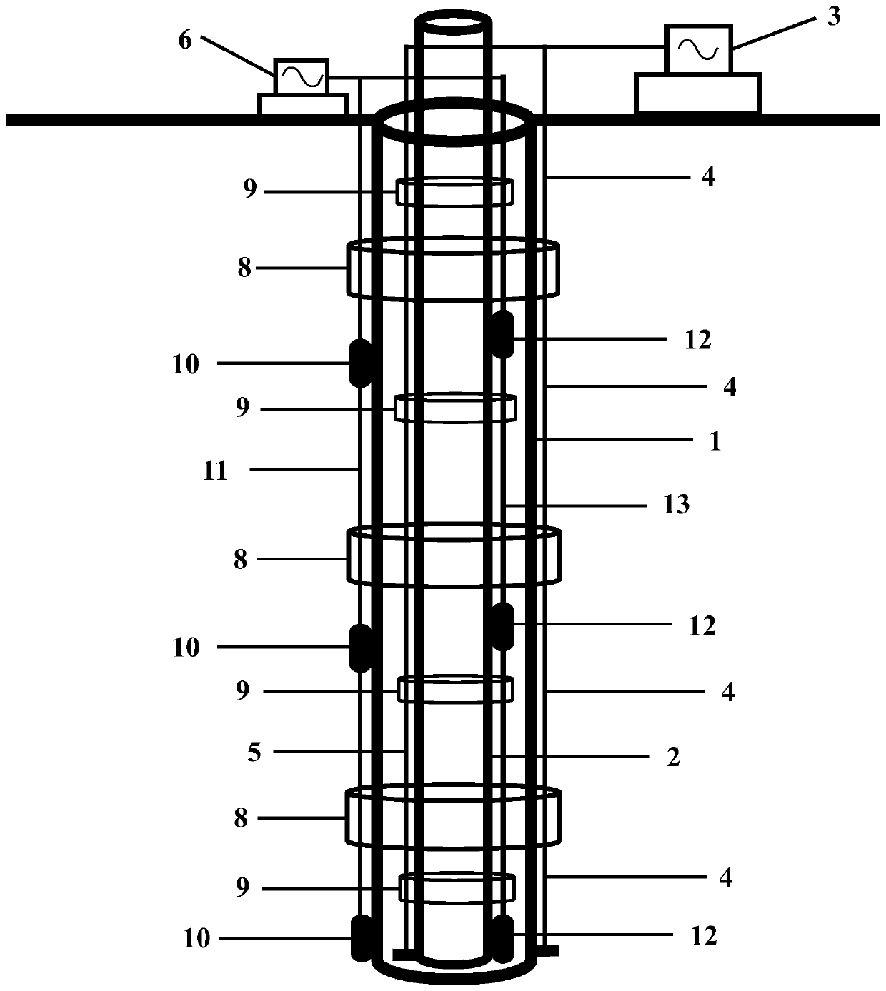 Downhole fluid distribution monitoring system based on distributed optic fiber sensing and monitoring method