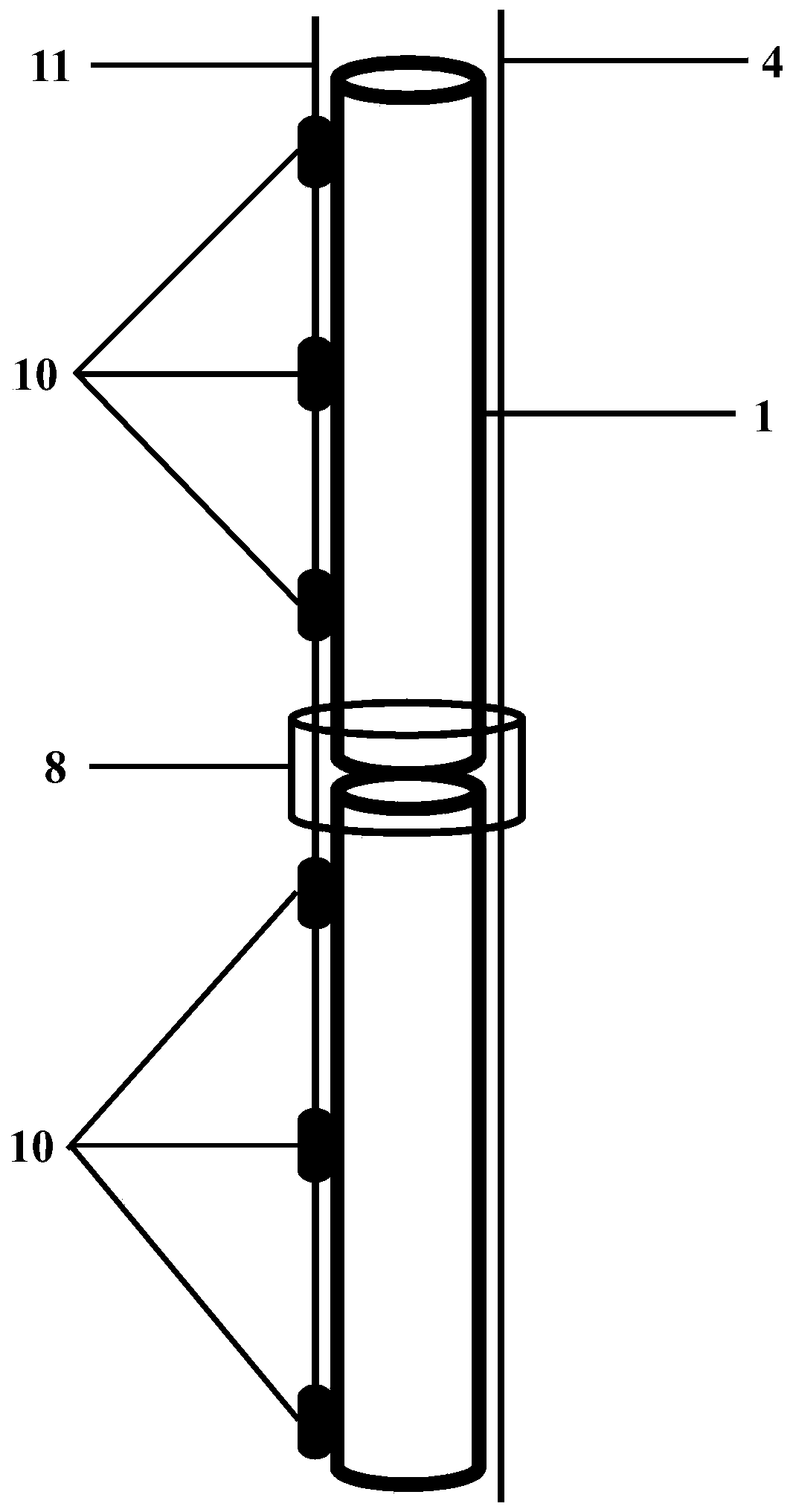 Downhole fluid distribution monitoring system based on distributed optic fiber sensing and monitoring method