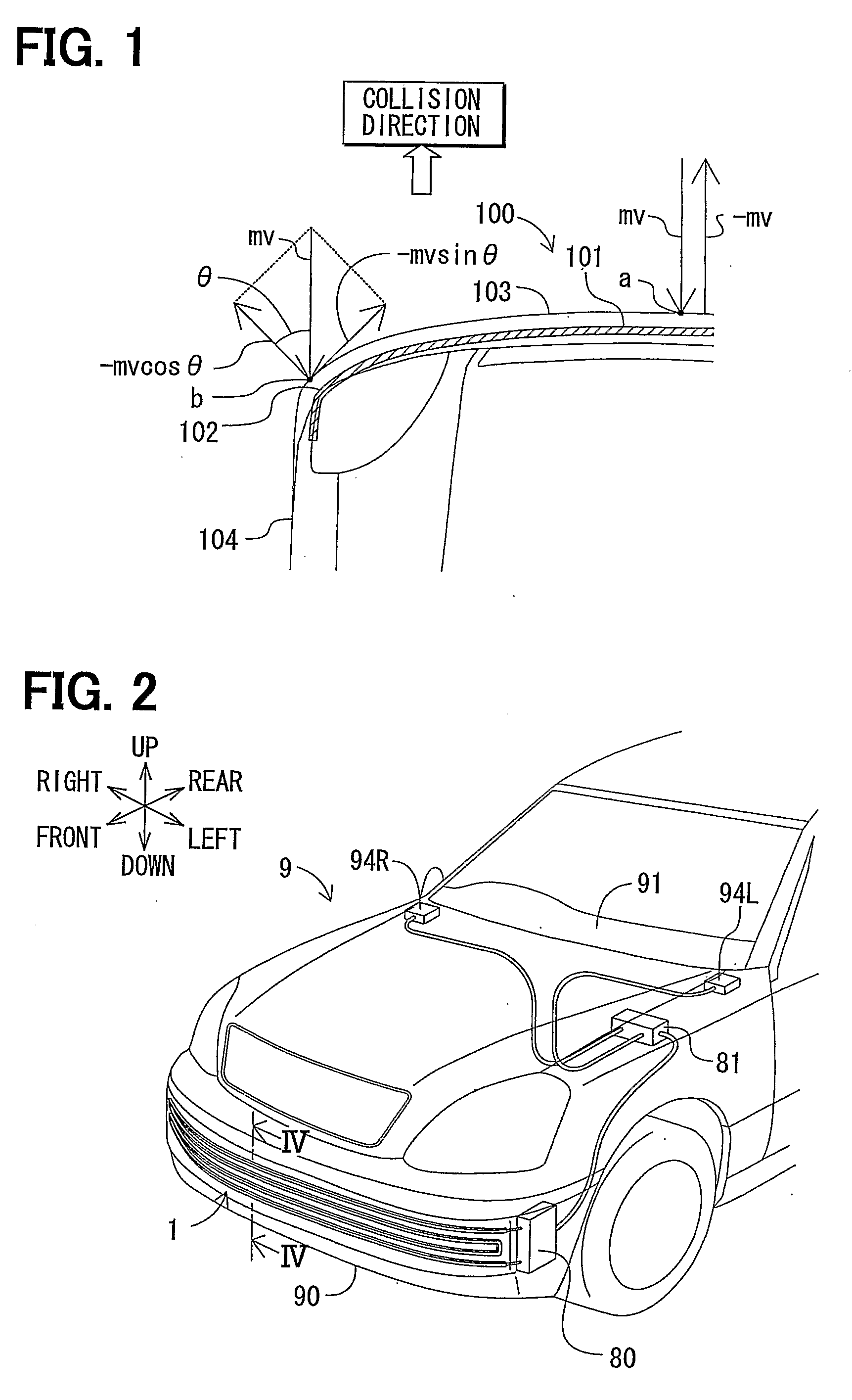 Collision Detection Device and Method of Manufacturing the Same