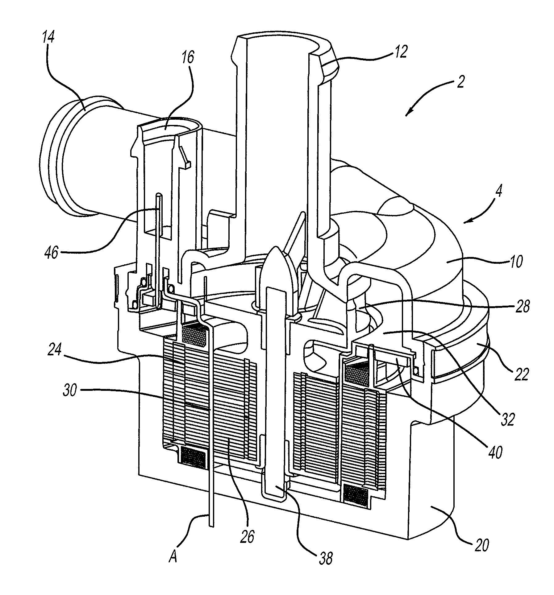 Submerged rotor electric water pump with structural wetsleeve