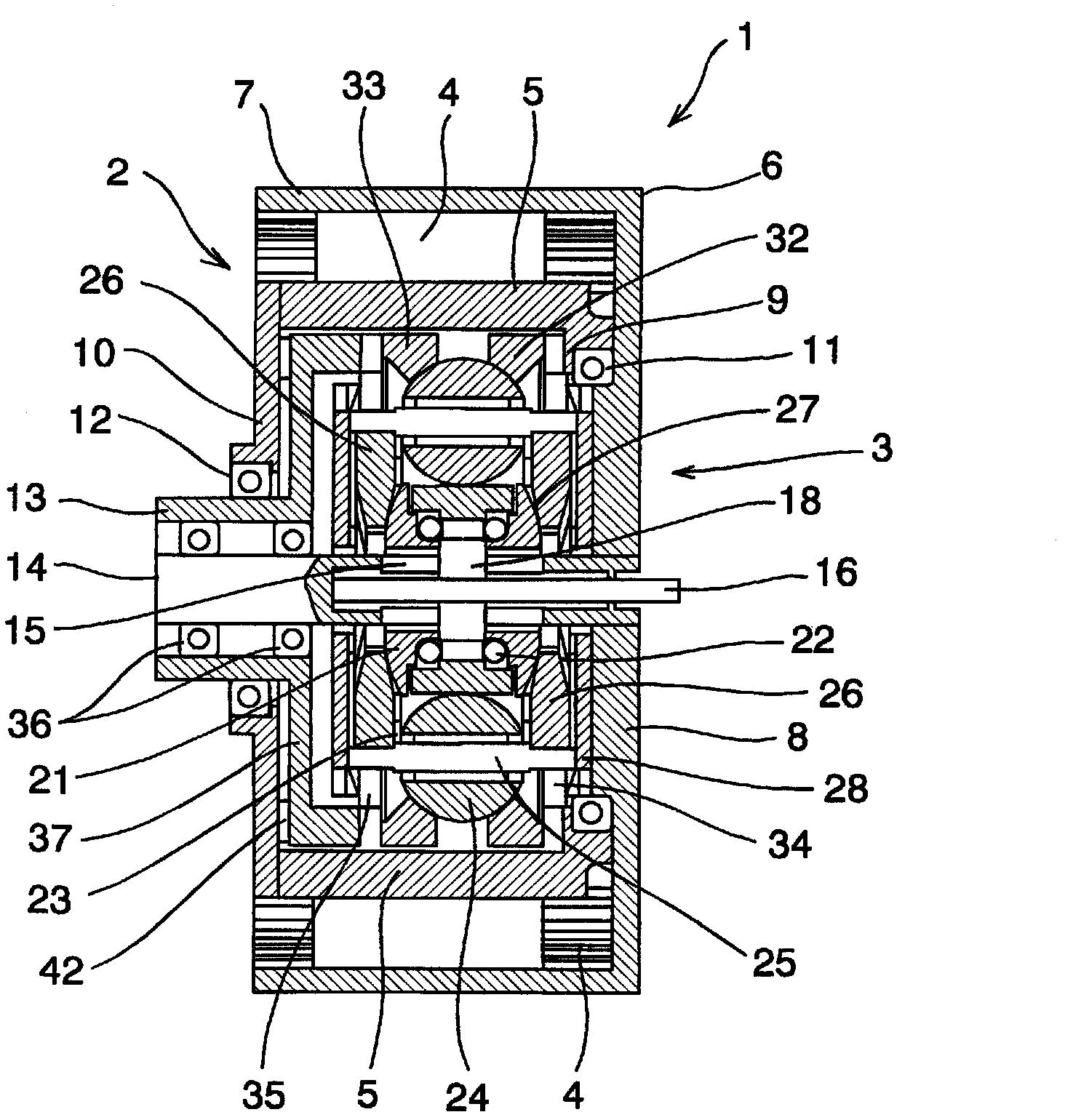 Motor with transmission function