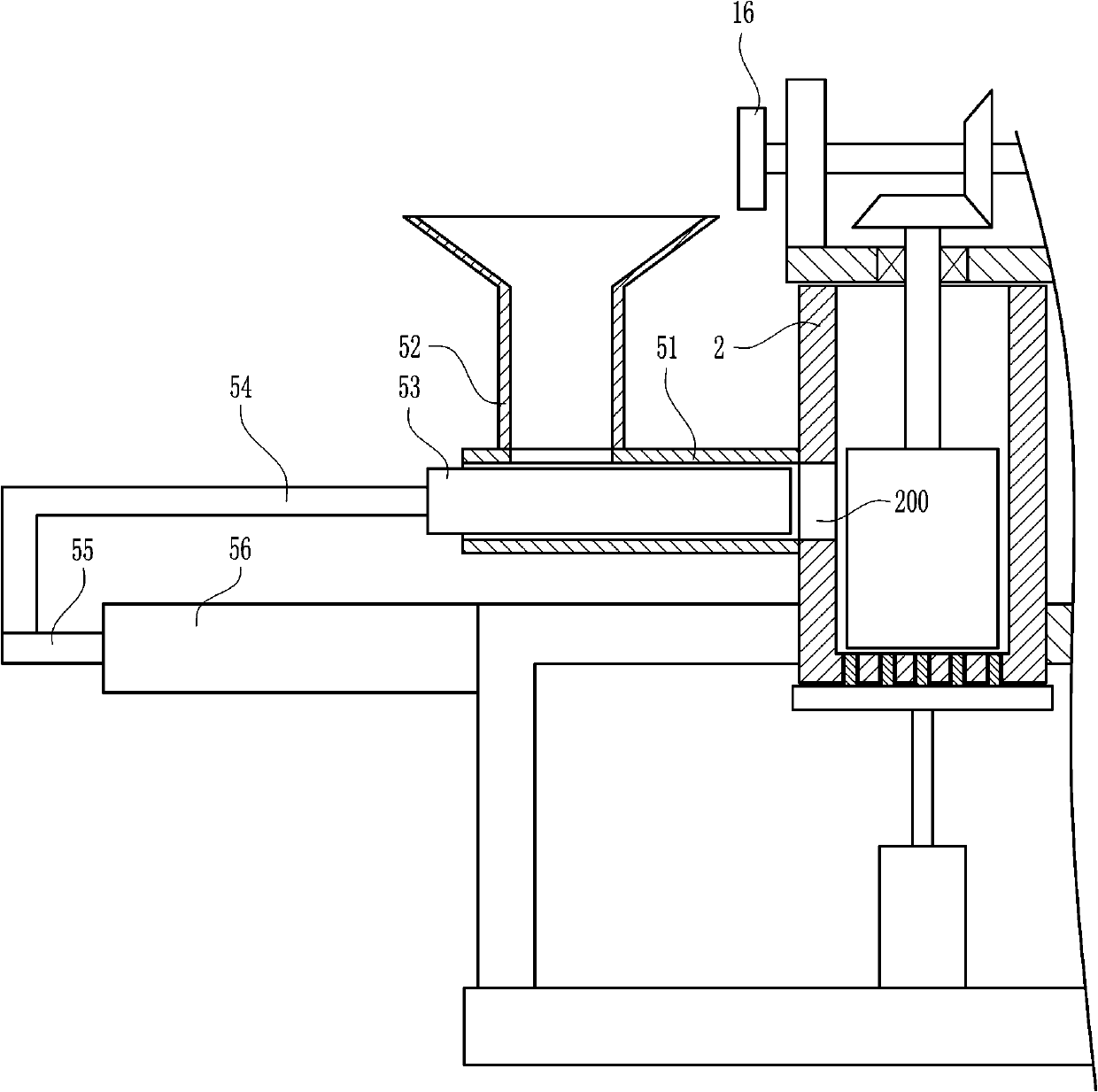 A pounding grinding device for printing ink pigments