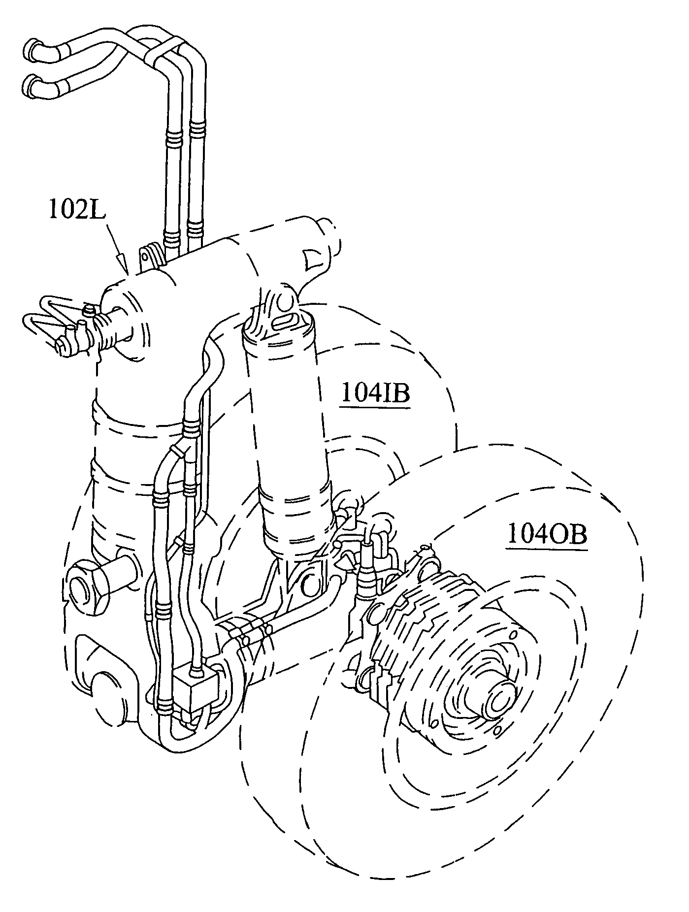 Modular electrical harness for jet aircraft landing gear systems