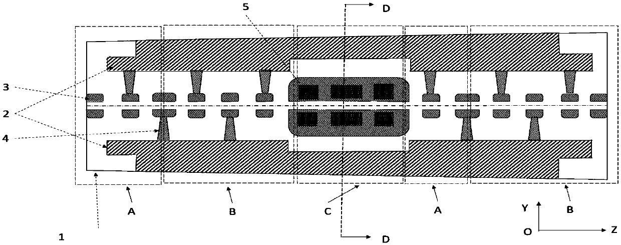 Interdigital longitudinal magnetic mode drift tube linear accelerator of separation focusing type