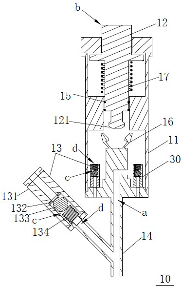 Air pressure adjustment mechanism, detection catheter and detection device for detecting body cavity pressure