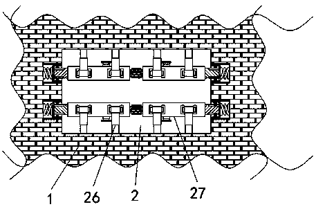 Envelope structure for foundation pit of house building