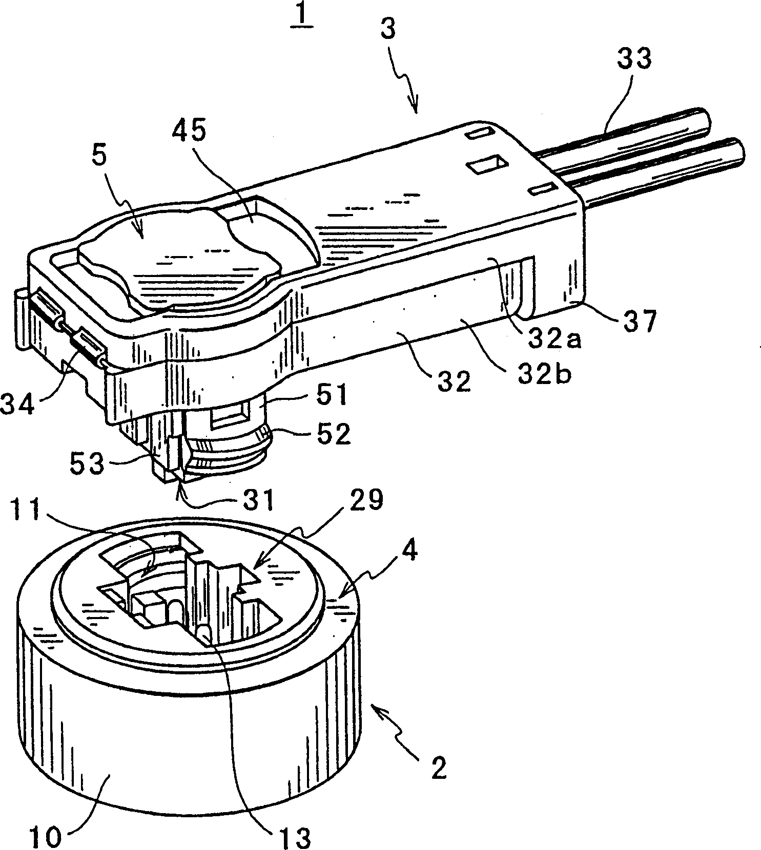 Electrical connector contg. locking parts