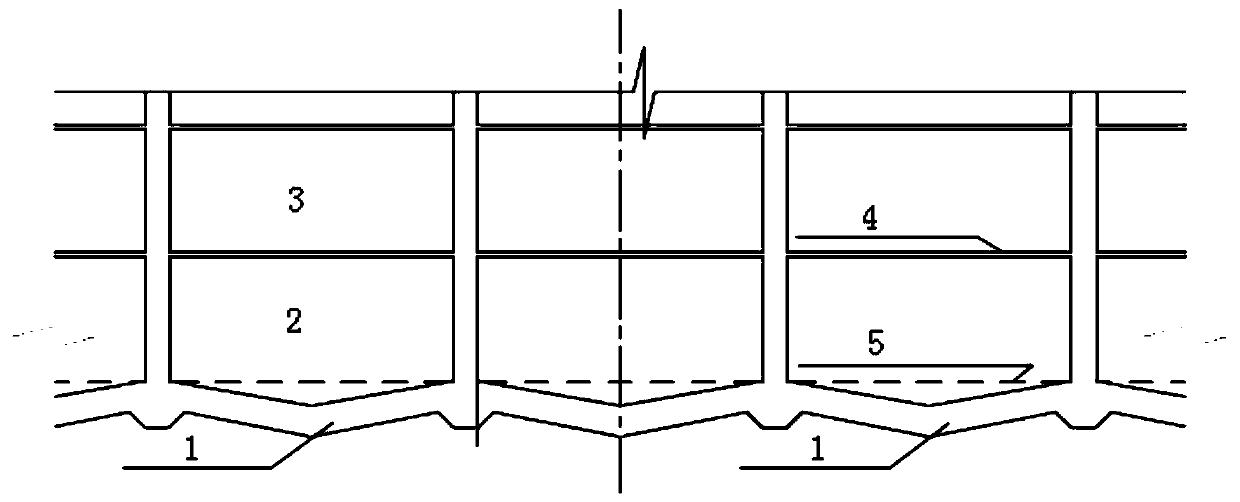 A basement floor structure with high anti-floating and anti-crack performance and its design method