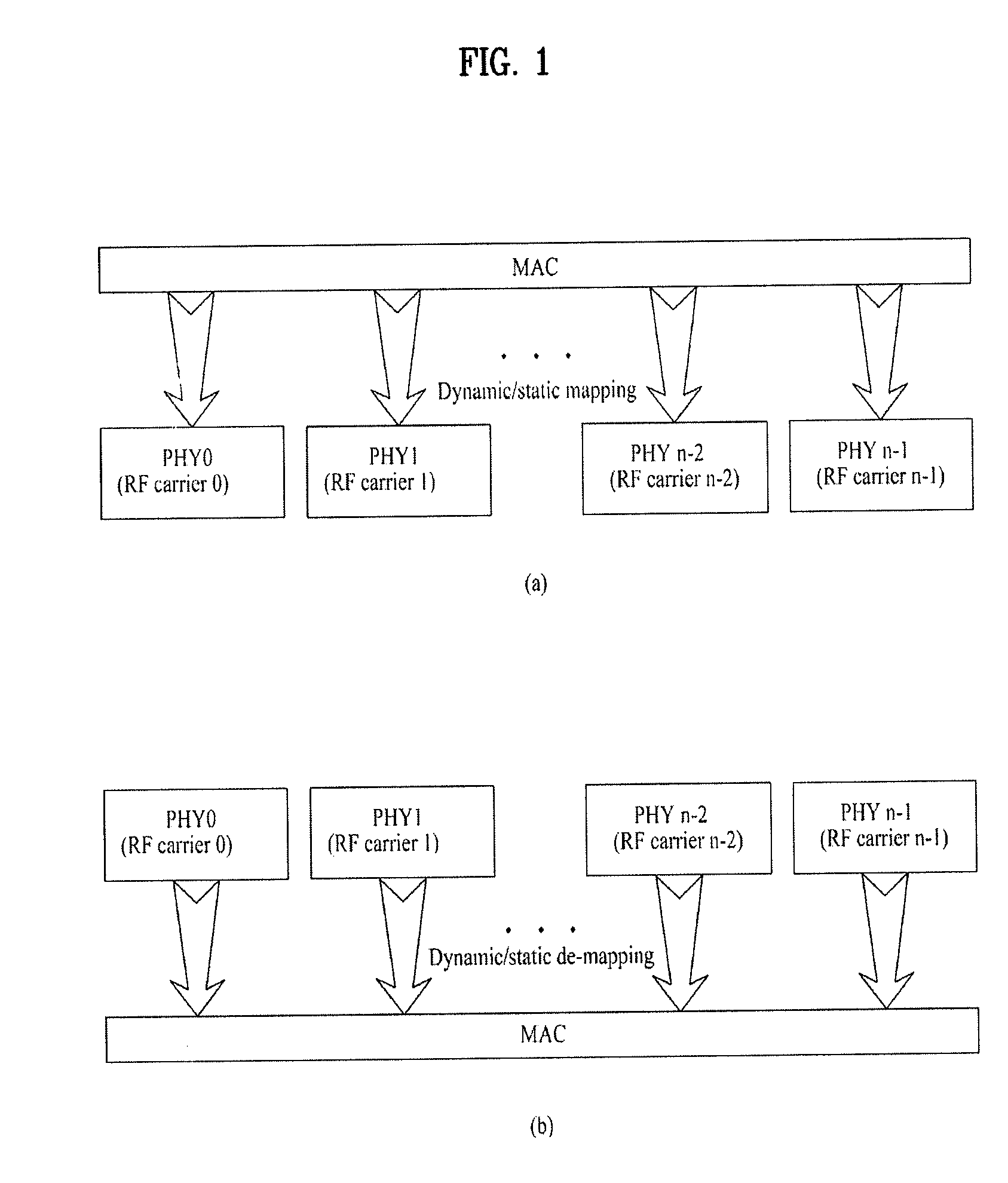 Method for transmitting and receiving signals using multi-band radio frequencies