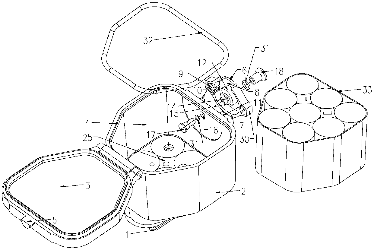 Battery case for portable medical orthopedic instruments