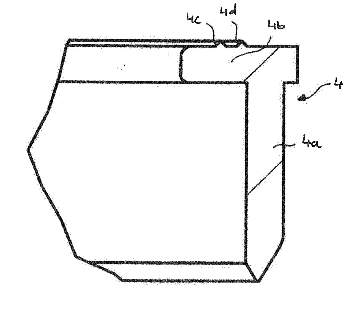 Lid assembly for a packing container, packing container with such a lid assembly, and method for manufacturing same