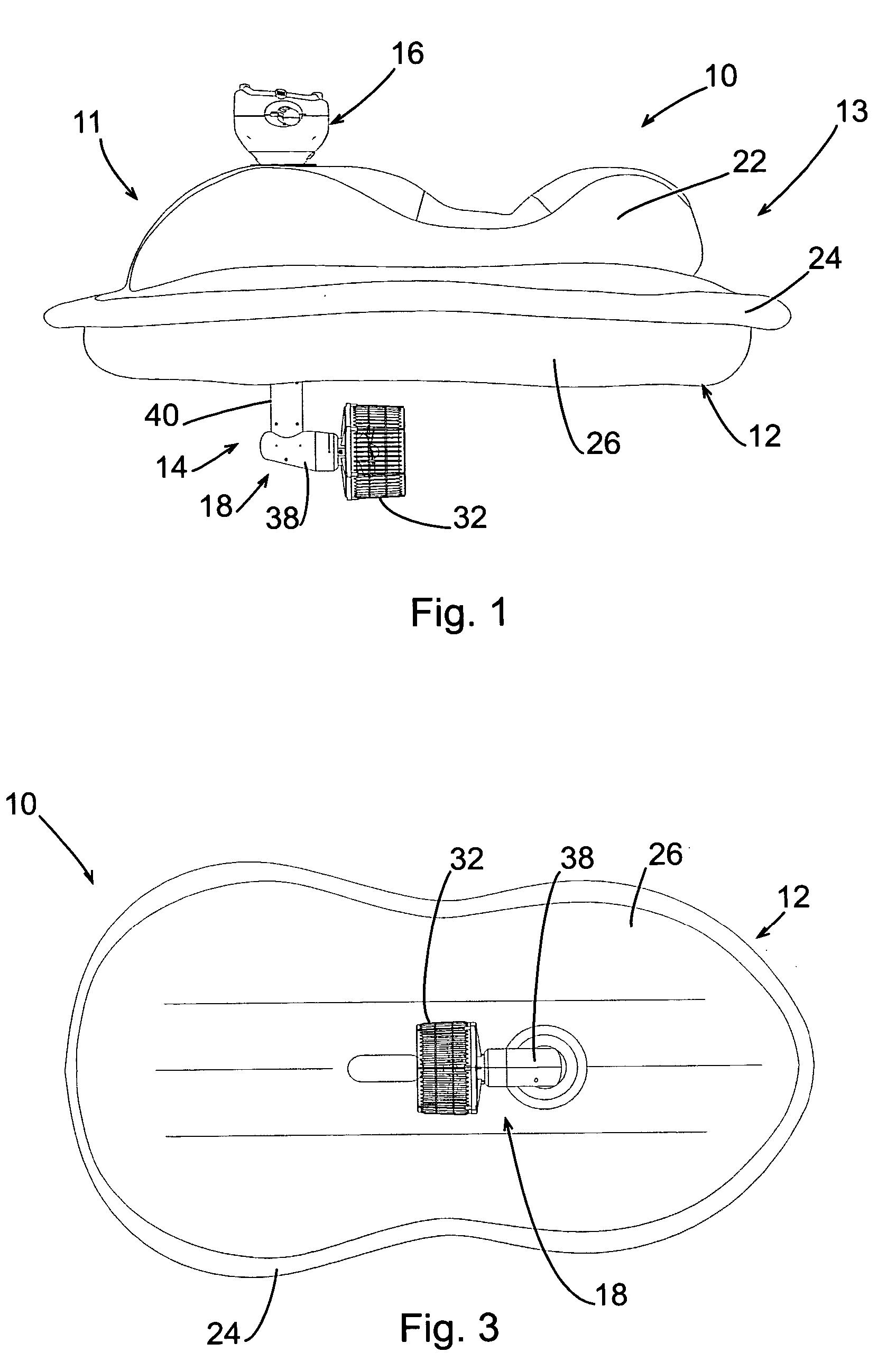 Inflatable cruising device