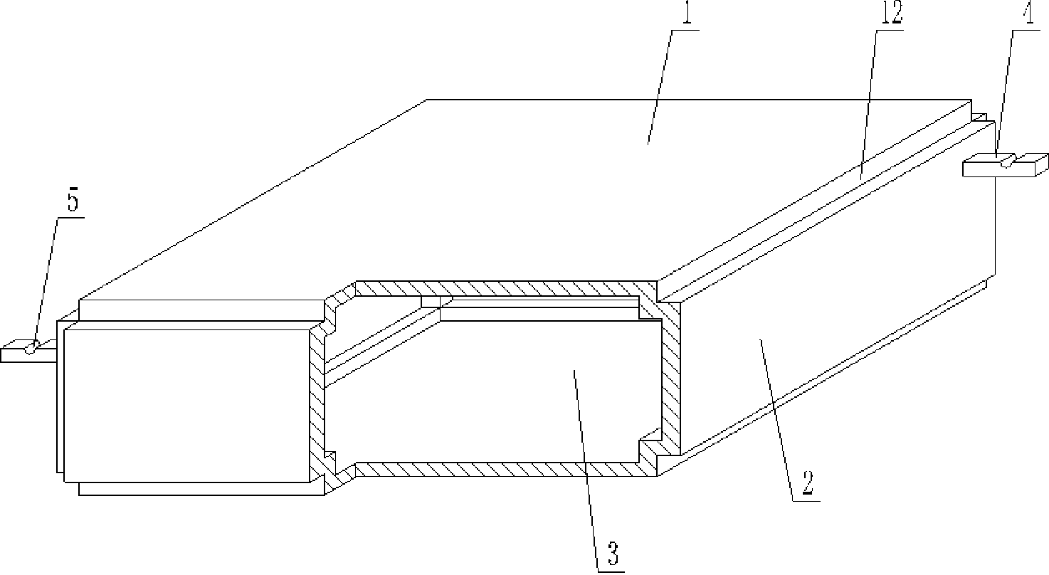 Hollow mold for filling cast-in-situ concrete