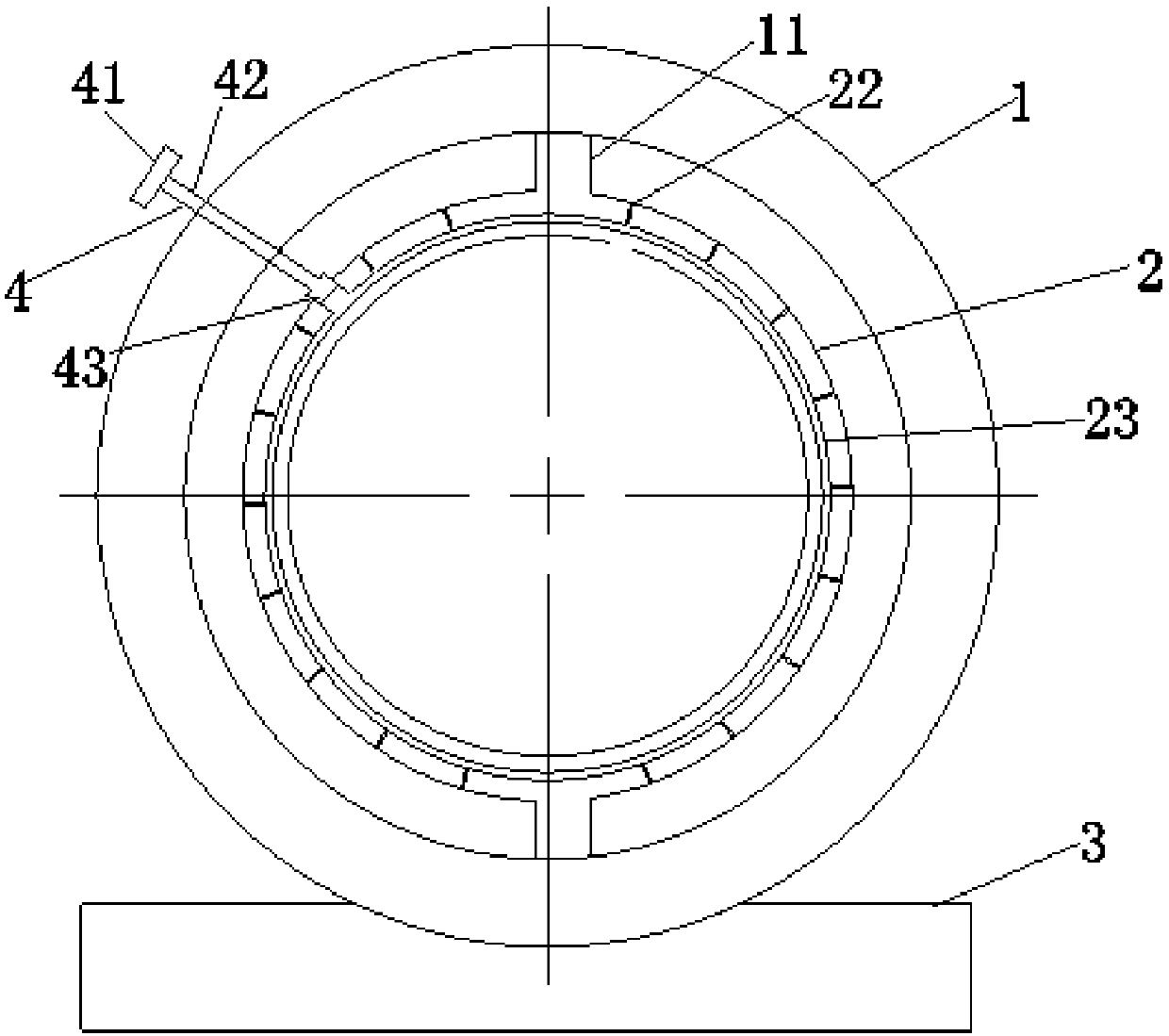 Mooring pipe with additional lubricating mechanism