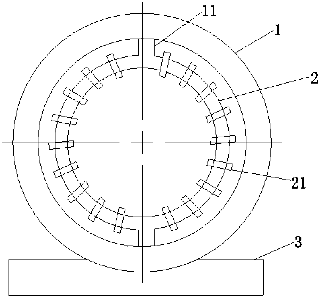 Mooring pipe with additional lubricating mechanism