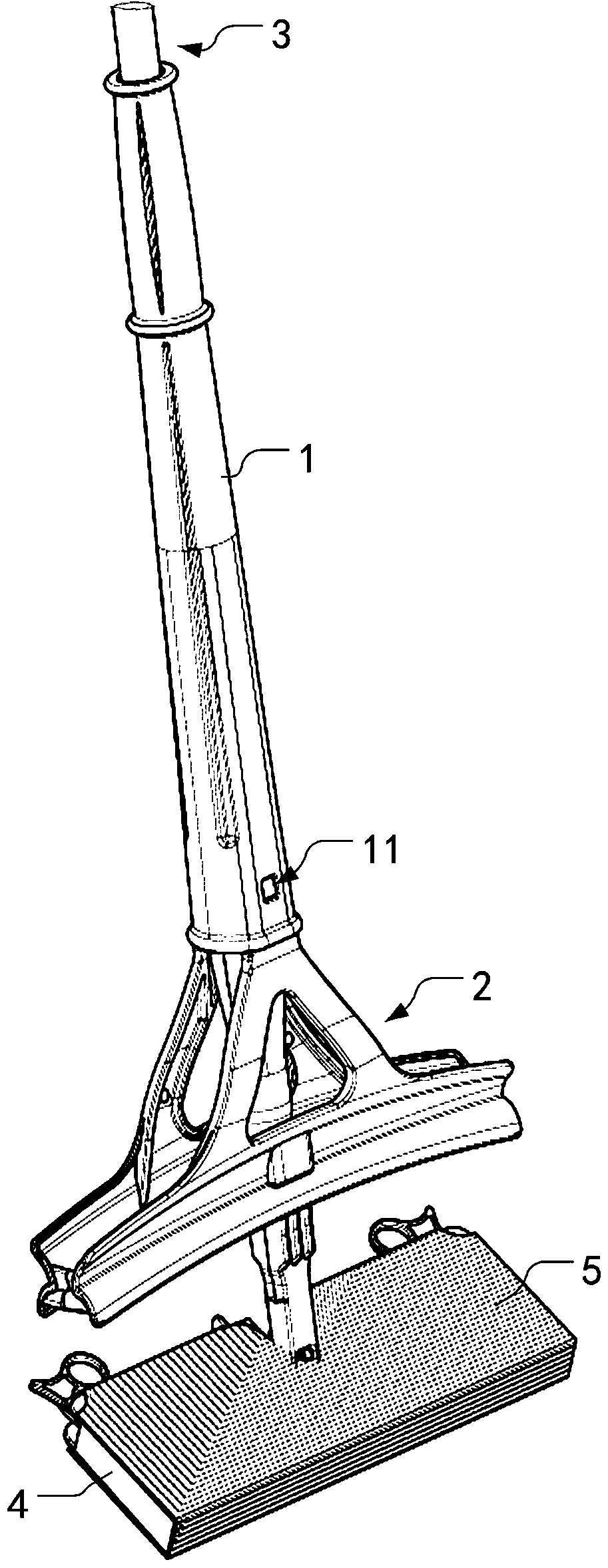 A detachable wring water mop