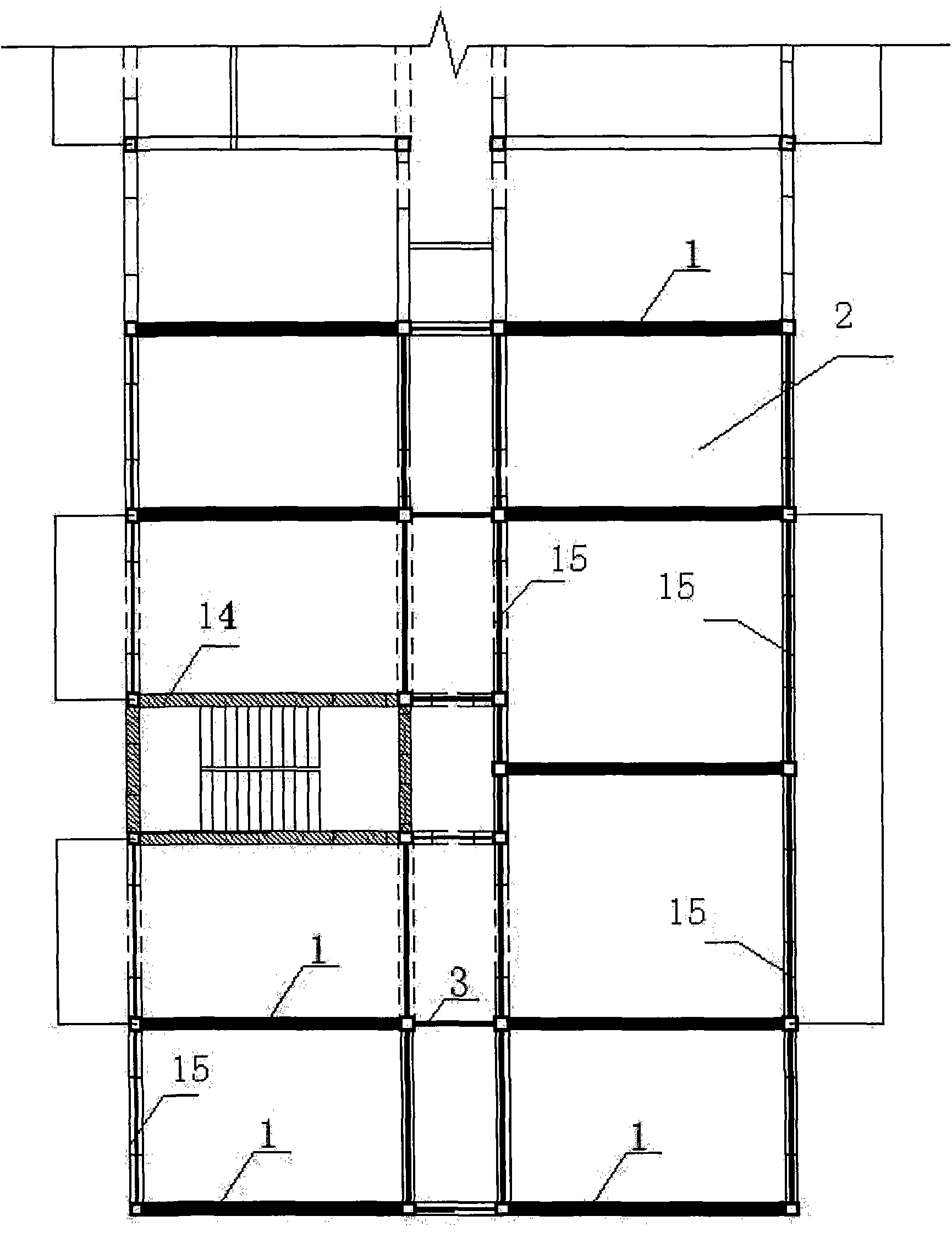 Country prefabricated steel structure residence system and construction method thereof