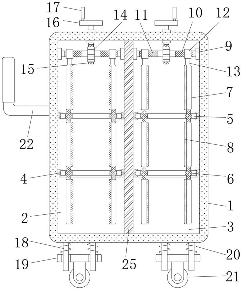 Goods transportation device for freight agent