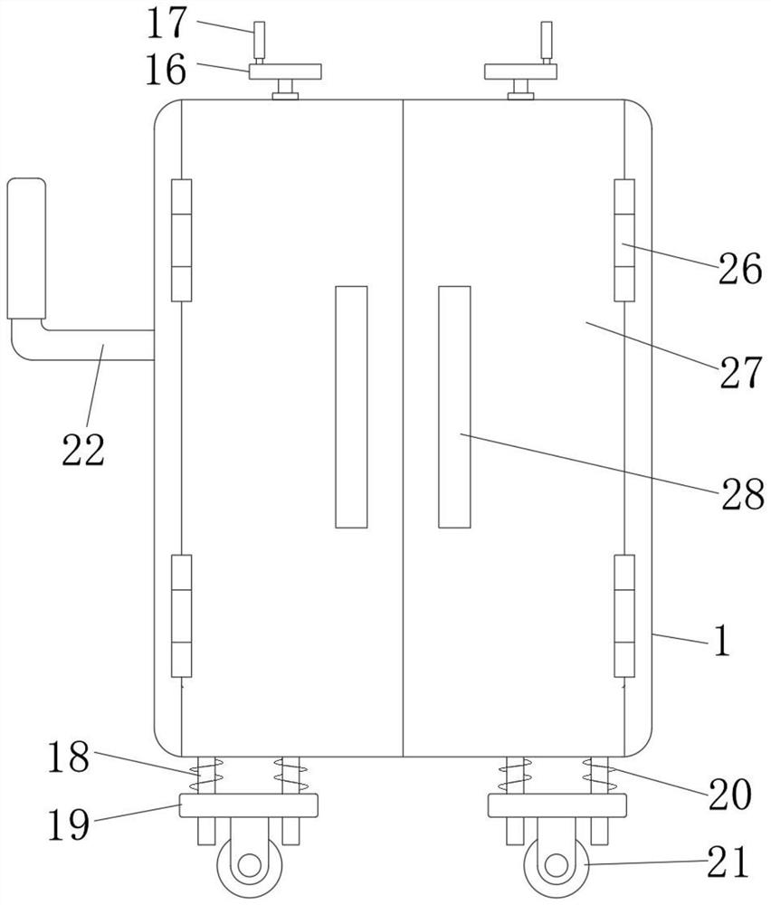 Goods transportation device for freight agent