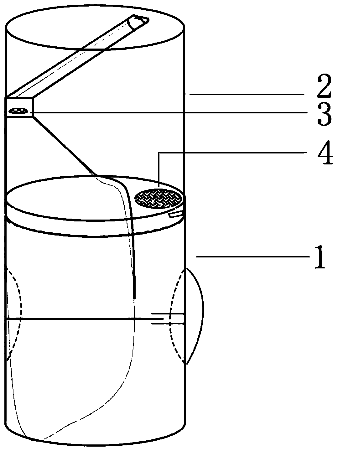 Eye drop bottle with built-in bag