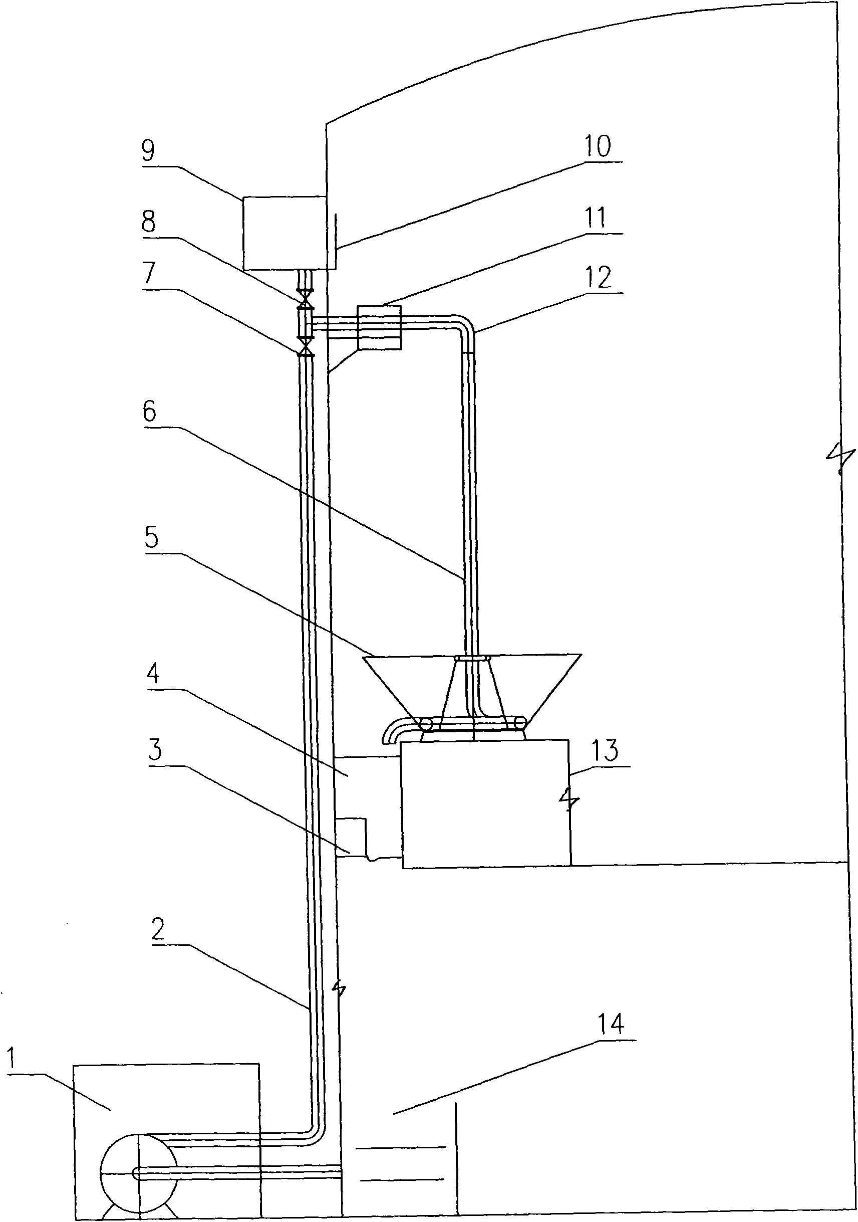 Dry type gas-holder seal oil cycling device