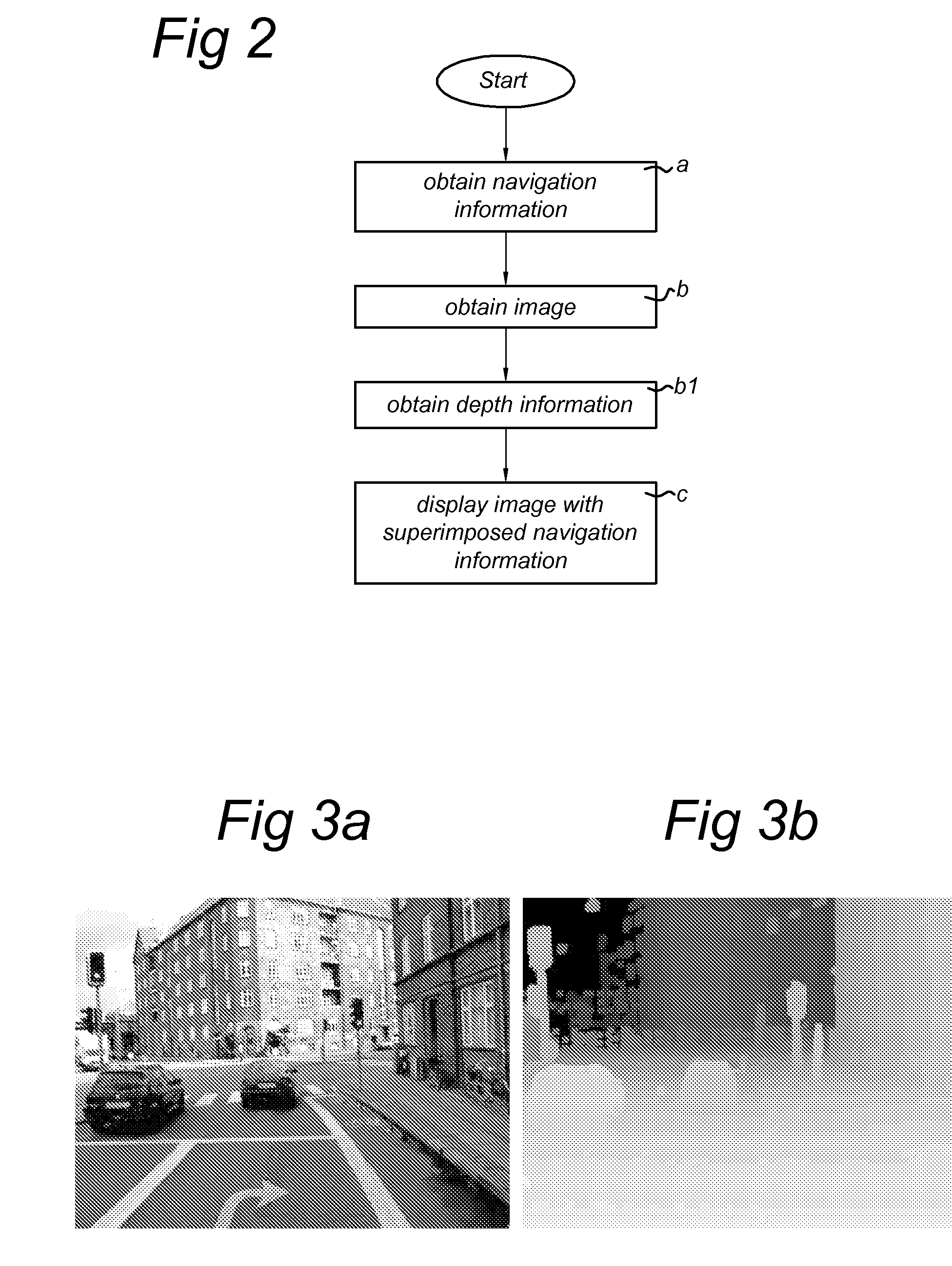 Computer arrangement and method for displaying navigation data in 3D