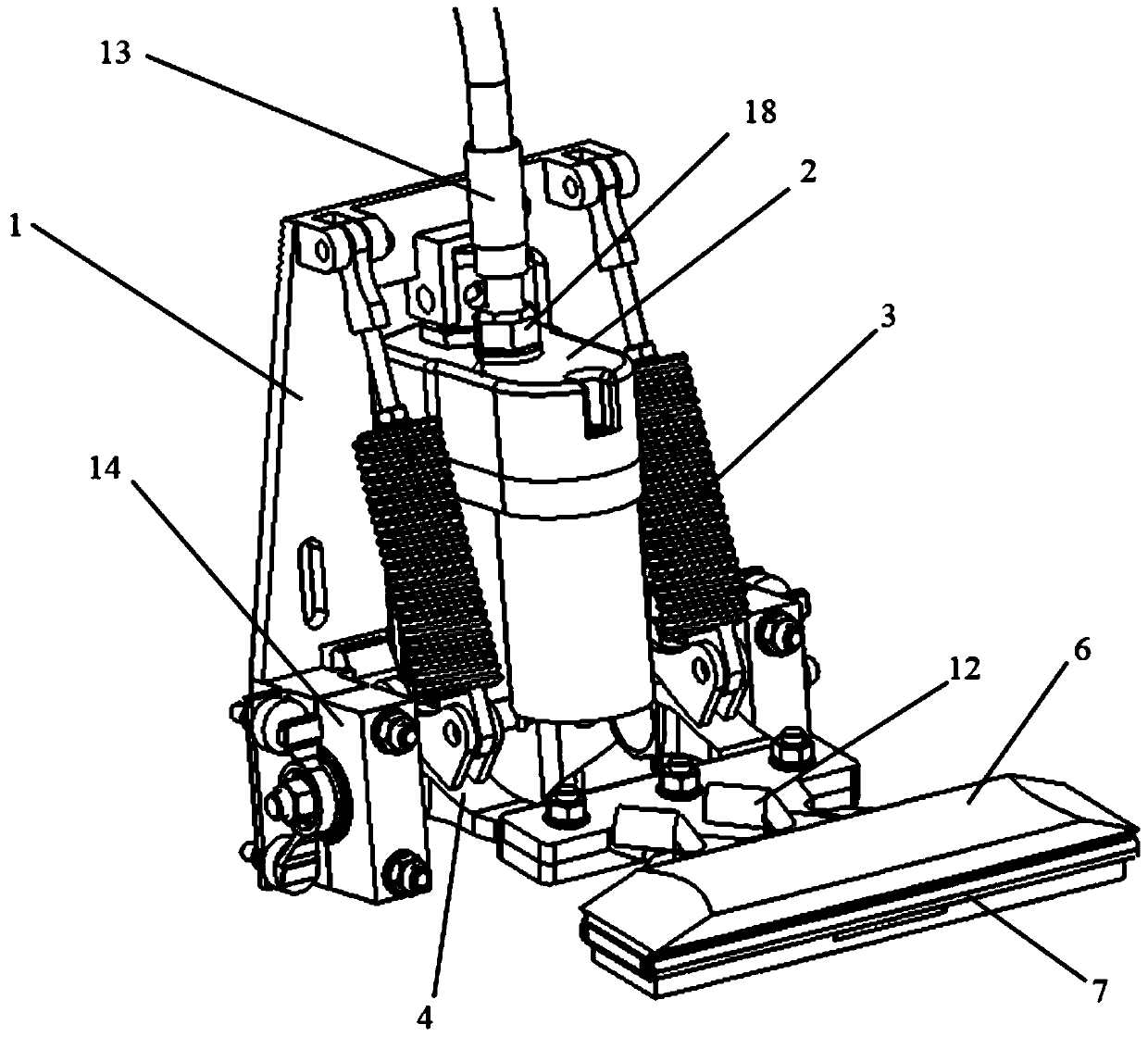 A lower contact automatic current collector